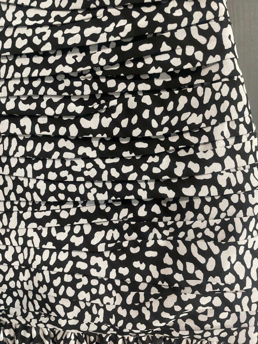 Michael Kors Black and White Animal Print Slip Dress - Picture 4 of 8